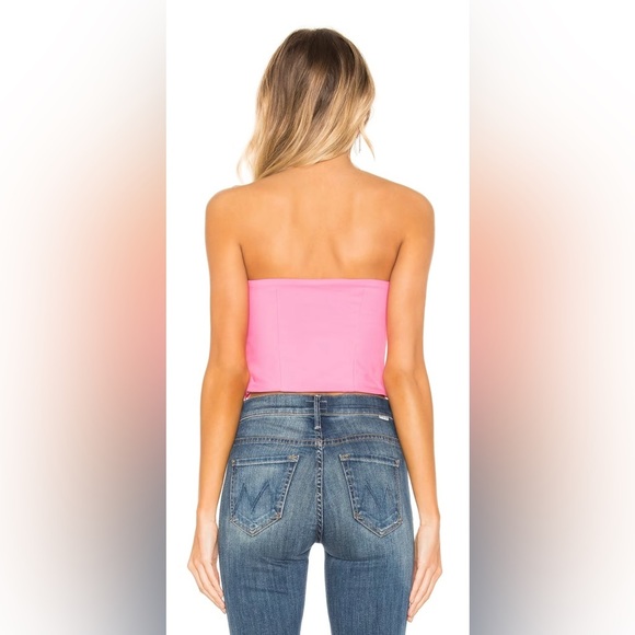 NWT REVOLVE superdown Quincy Strapless Top in Hot Pink SOLD OUT SIZE ONL… - Picture 4 of 5